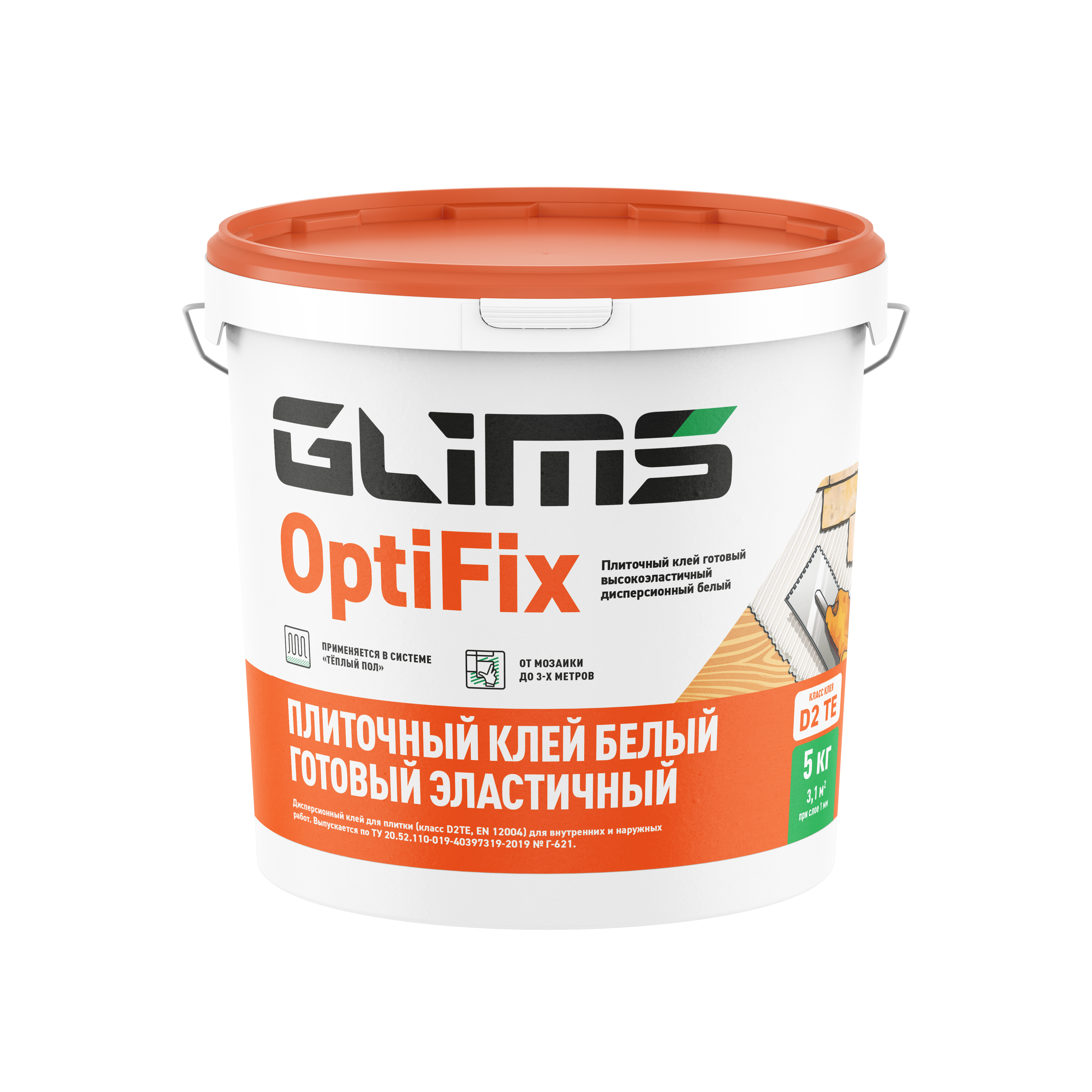 GLIMS OptiFix Плиточный клей готовый эластичный 